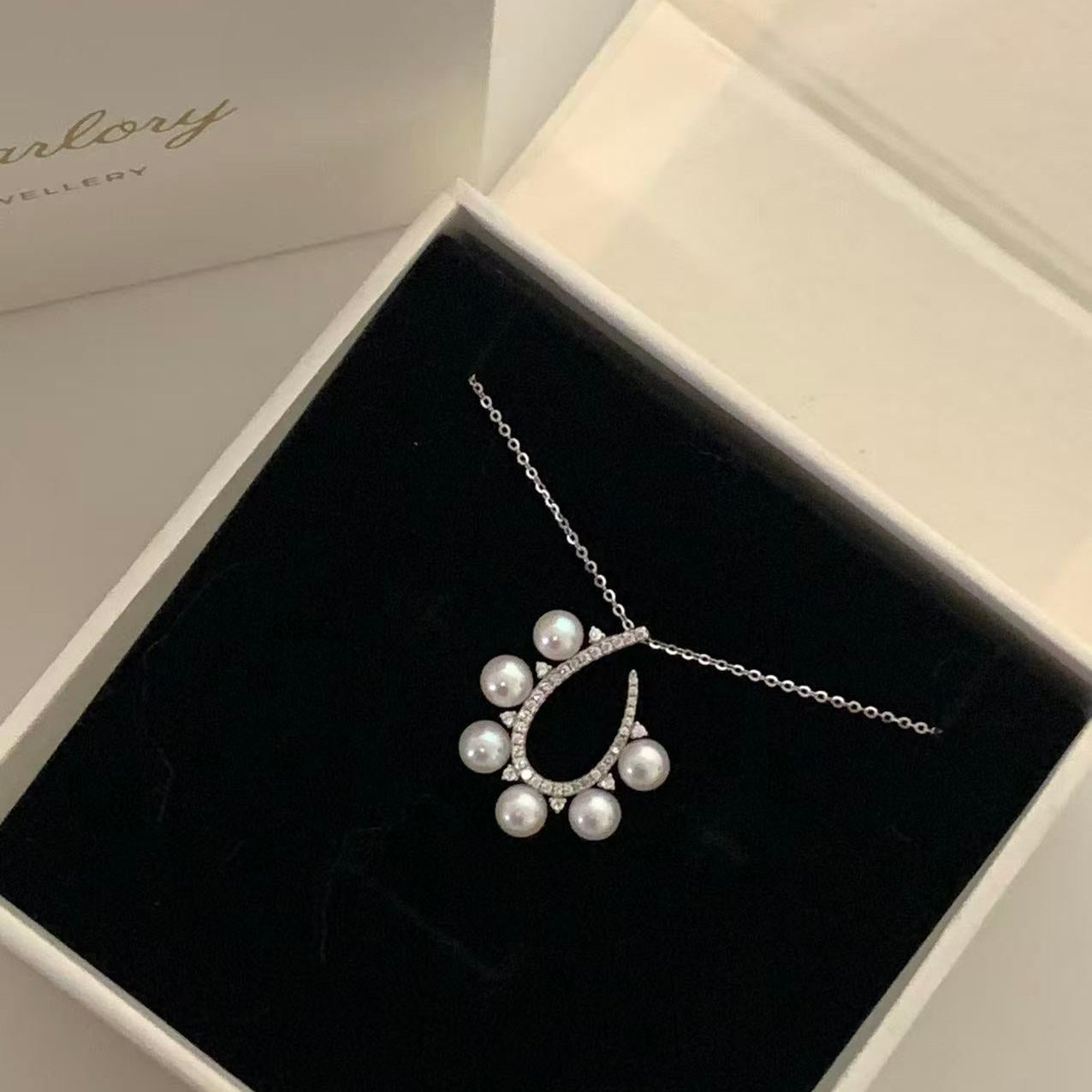 4.5-6mm Horseshoe Aurora Freshwater Pearl Sets FPPS012
