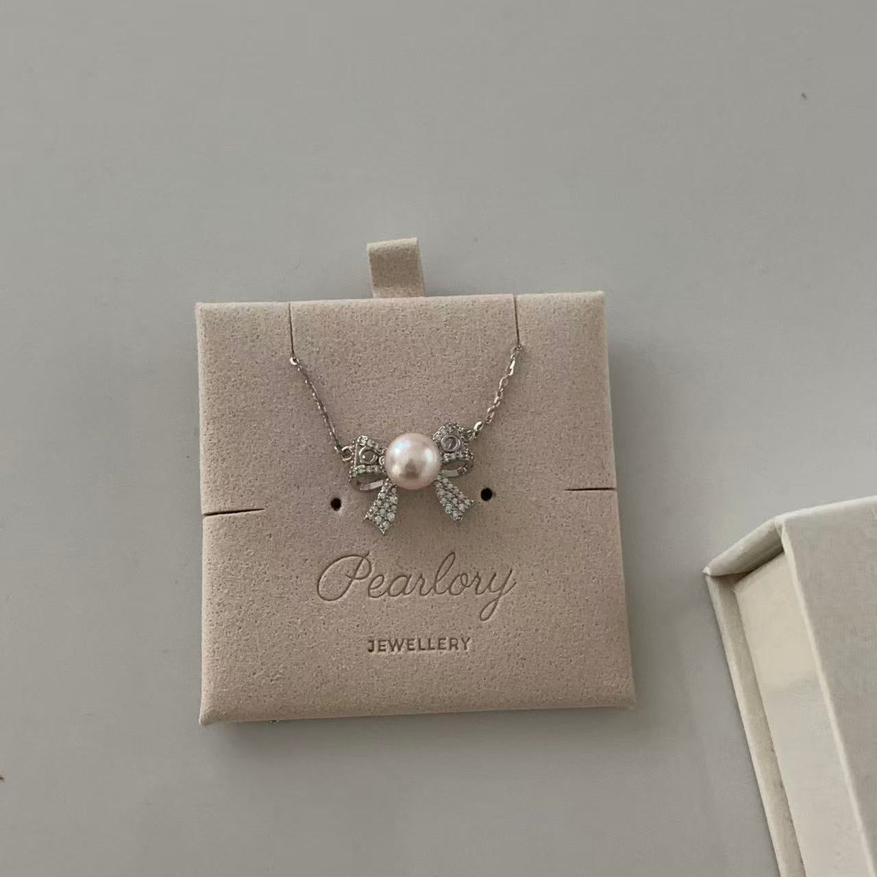 8mm Butterfly Bow Akoya Pearl Necklace