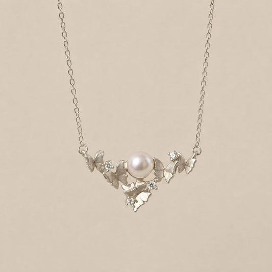6.5-7mm Butterfly Blossom Akoya Pearl Necklace