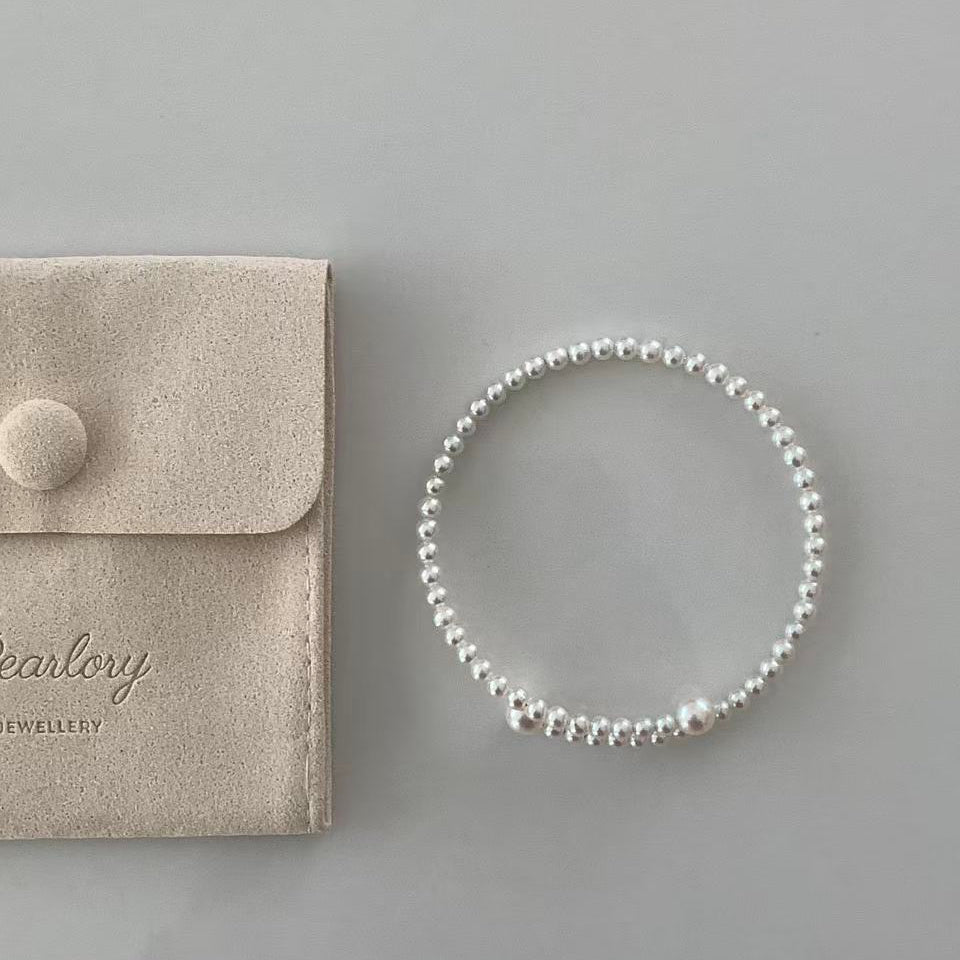 3.5-6mm Premium Freshwater Pearl Spring Bracelet