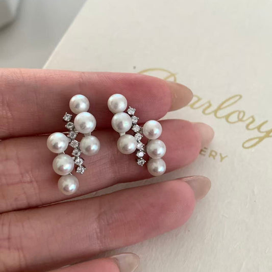 4.5-5mm Percentage Freshwater Pearl Stud Earrings