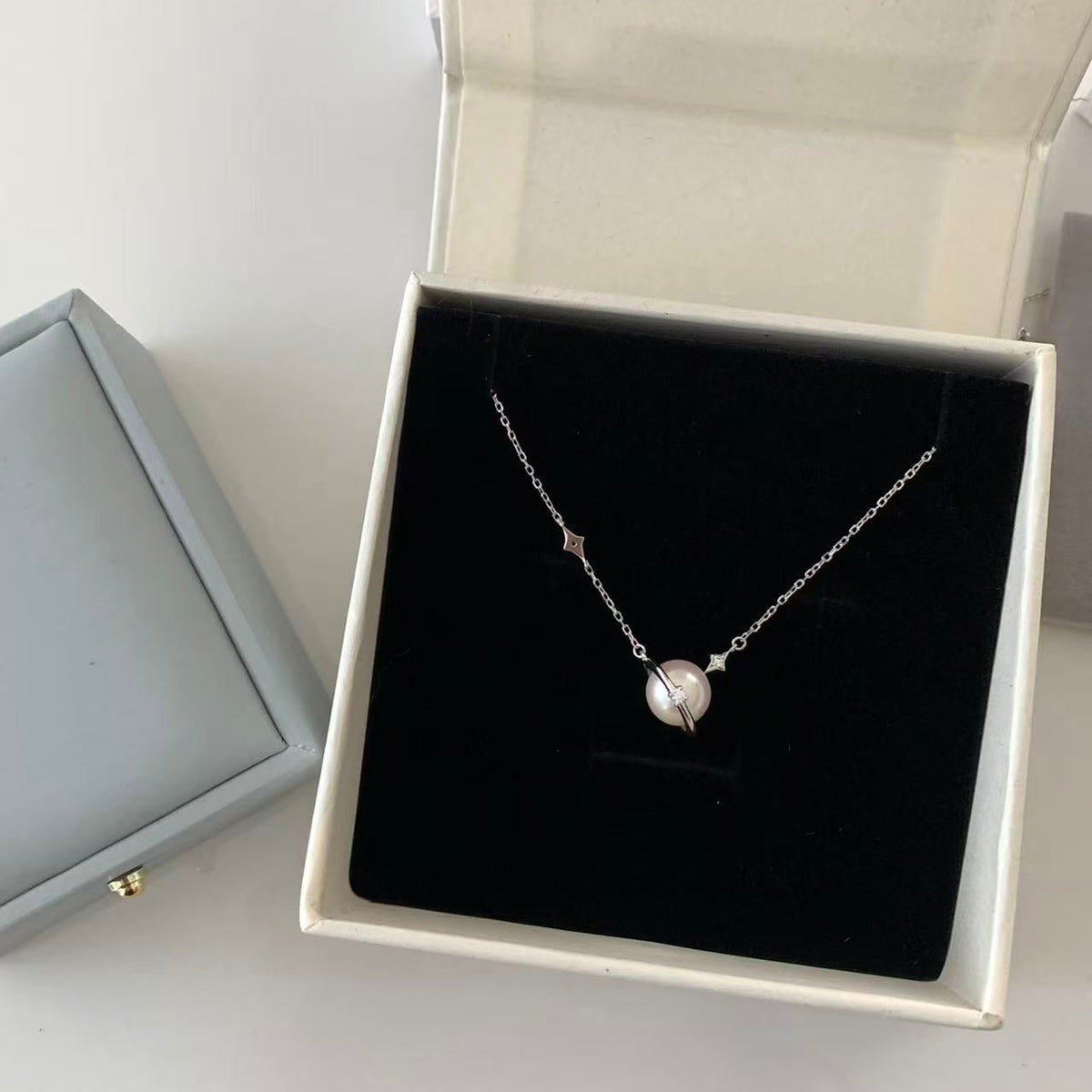 Freshwater Pearl Little Planet Necklace