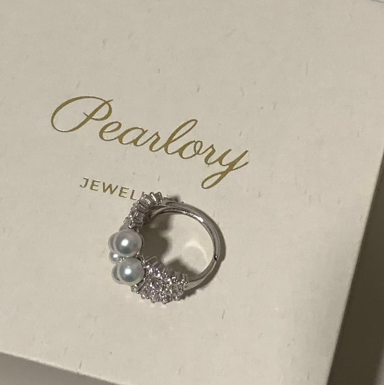 Lace Filigree Freshwater Pearl Ring FRS0356