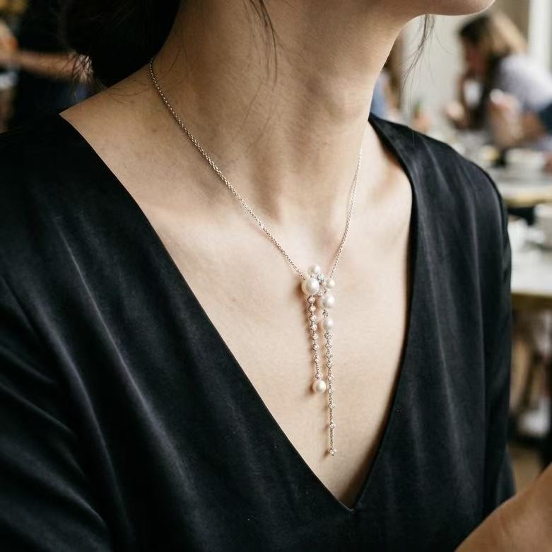 Long Tassel Freshwater Pearl Necklace