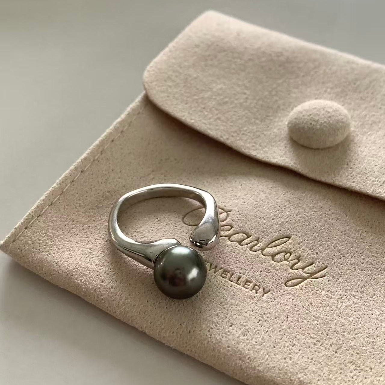9mm Tahitian Pearl Statement Ring