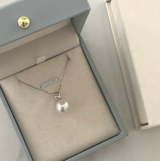 18K Gold Diamond Pattern Australian South Sea Necklace