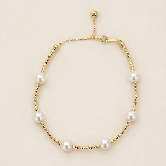 18K Gold Luna Akoya Pearl Bracelet