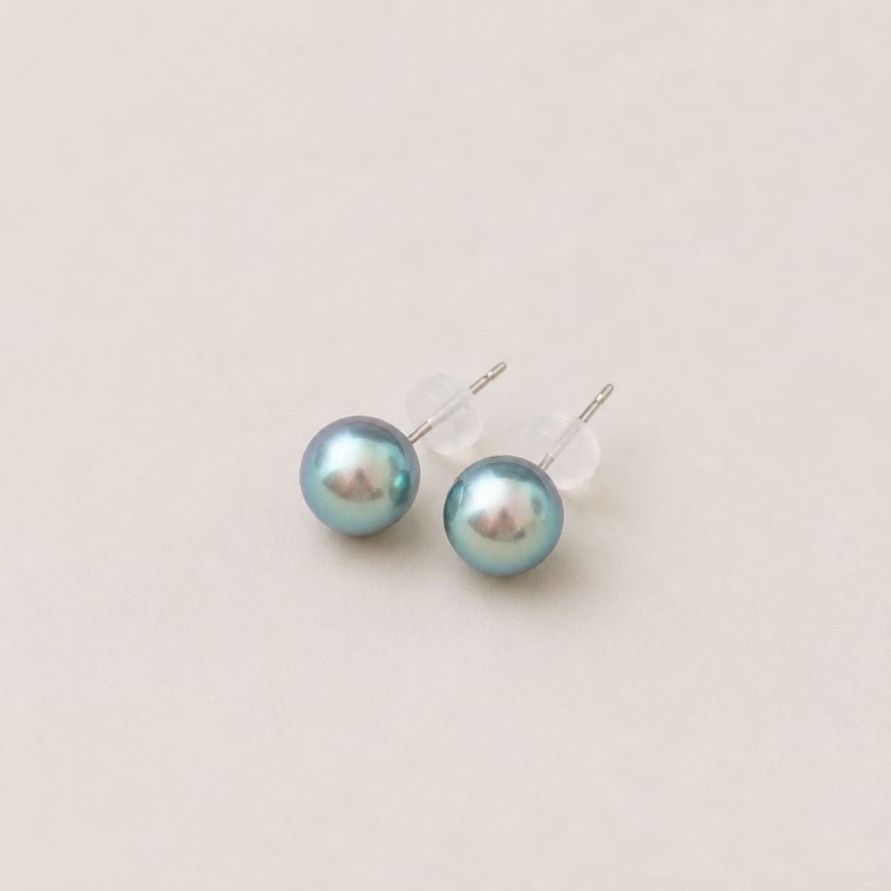 9-9.5mm Akoya Madama Pearl Stud Earrings
