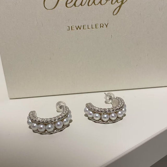 French Twist Freshwater Pearl Earrings FES0350