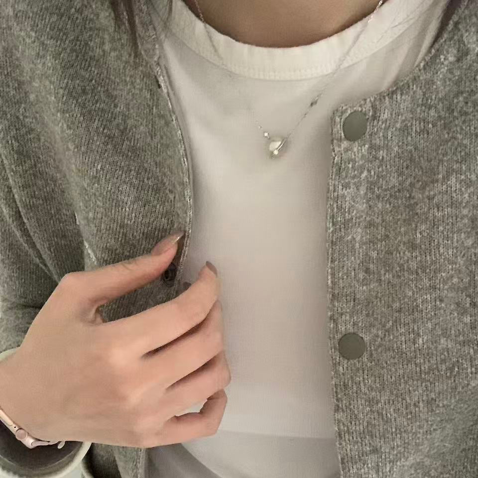 Freshwater Pearl Little Planet Necklace