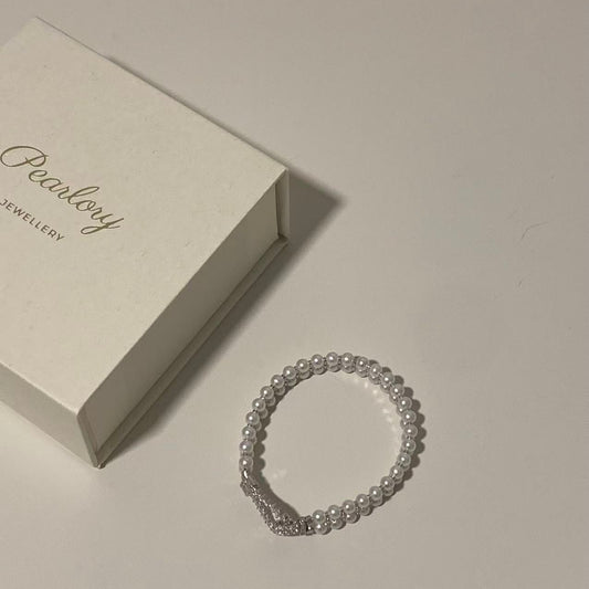 (Pre-order) 4-4.5mm Aurora Double-Row Freshwater Pearl Bracelet