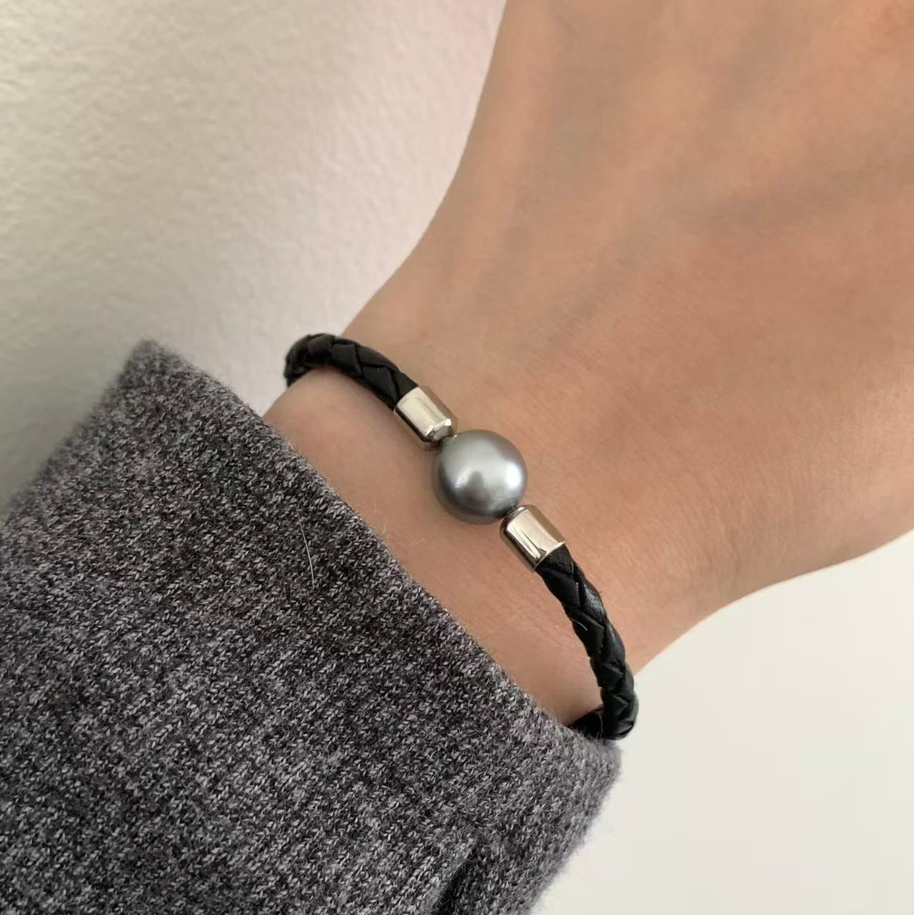 10mm Minimalist Tahitian Pearl Bracelet