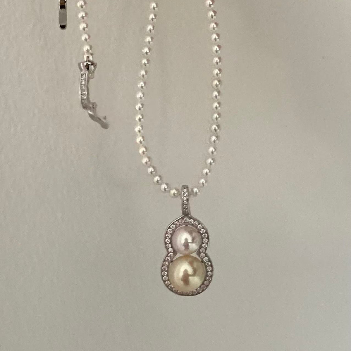 8-10mm Lucky Gourd Saltwater Pearl Necklace