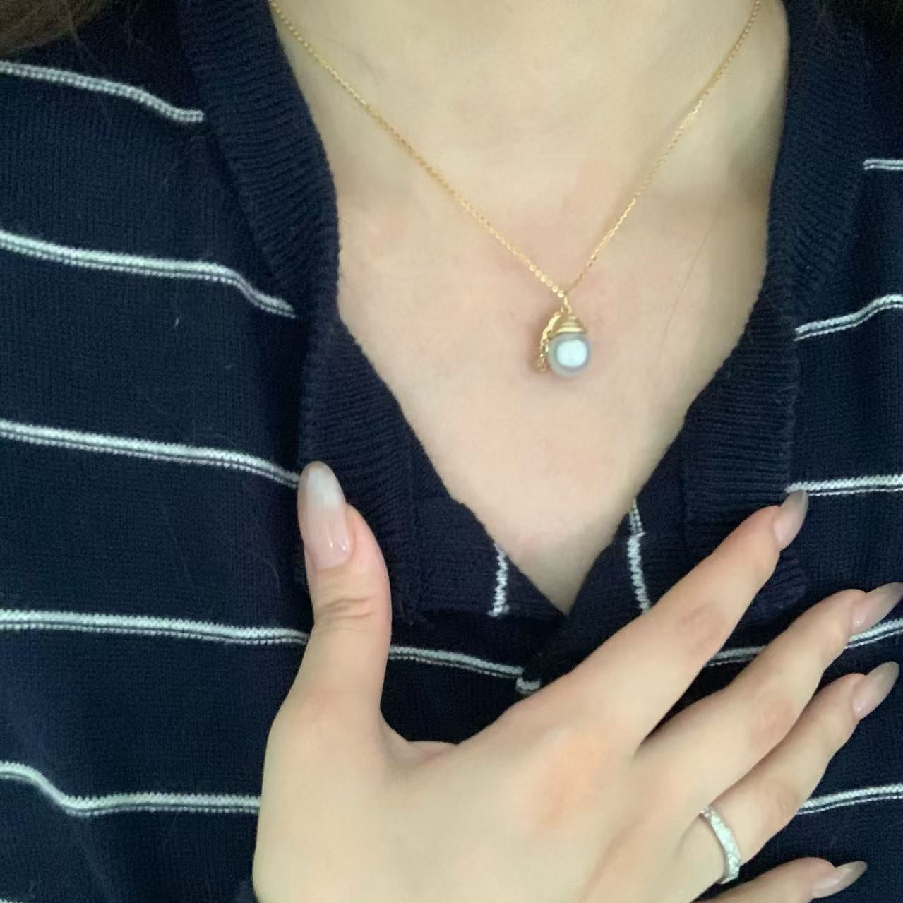 Christmas Limited Edition - Gold Star Australian South Sea Pearl Necklace