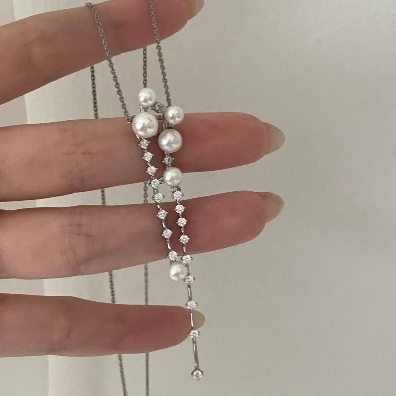 Long Tassel Freshwater Pearl Necklace