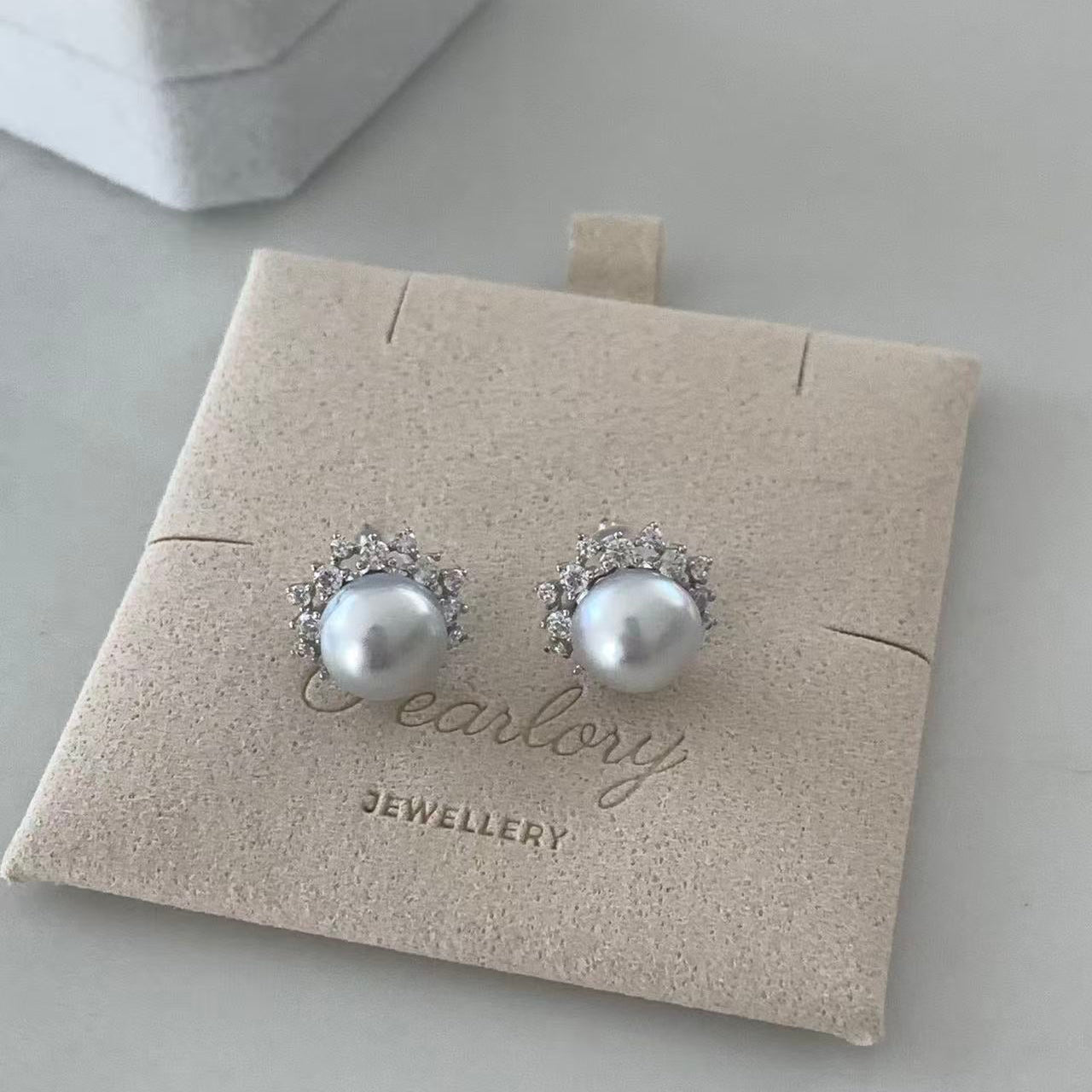 9-10mm Sunny Bloom Australian South Sea Pearl Stud Earrings