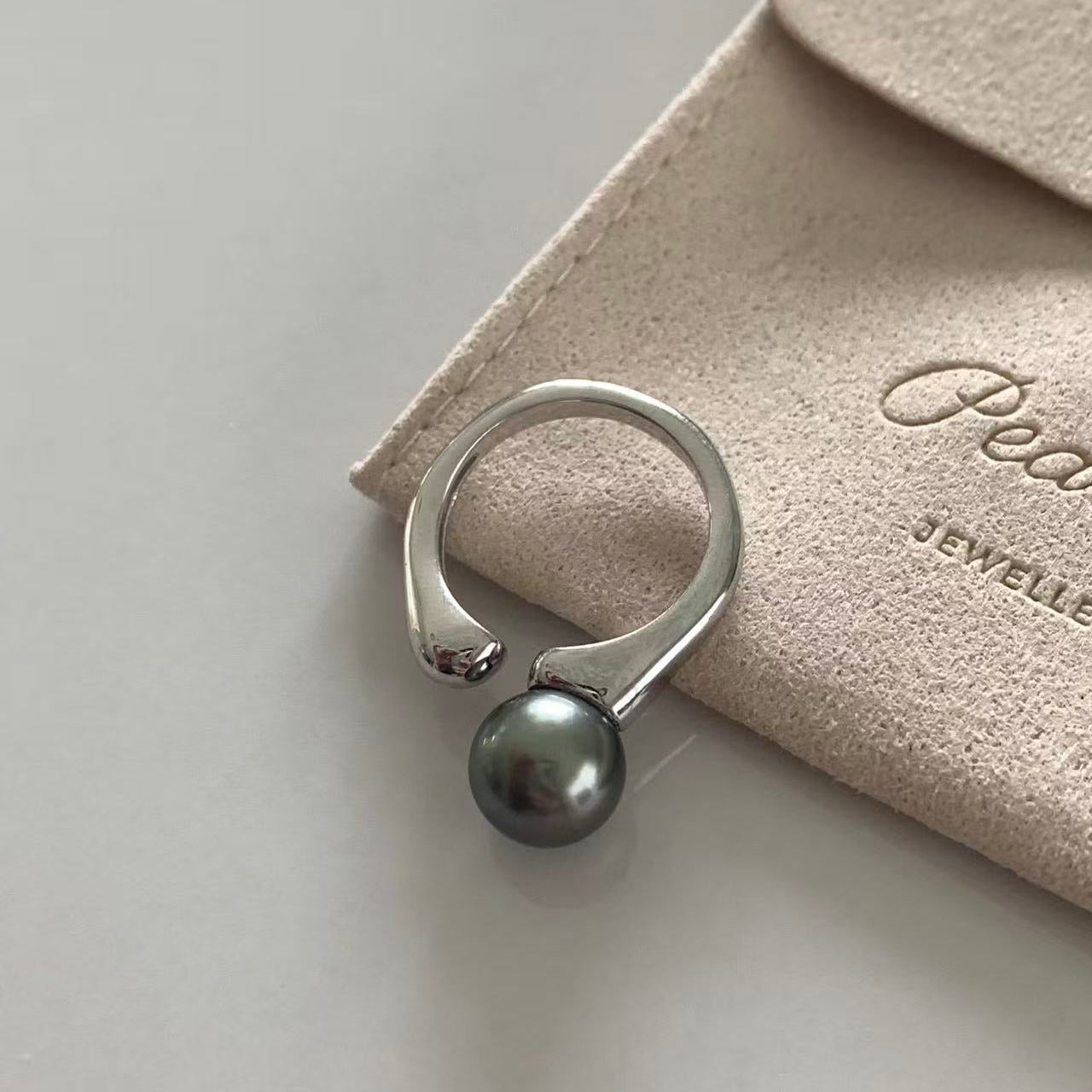 9mm Tahitian Pearl Statement Ring