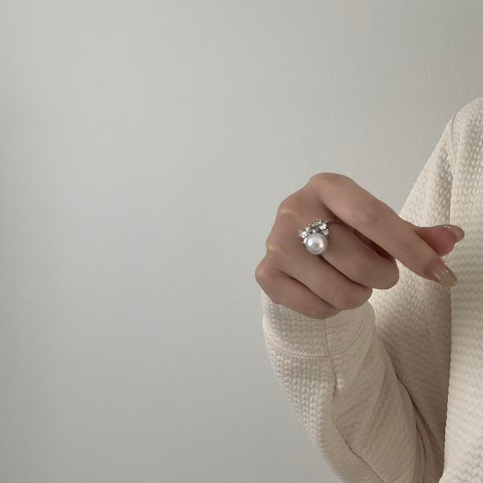 10-11mm Australian South Sea Pearl Blossom Ring