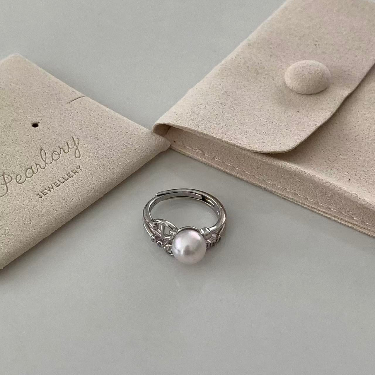 Bubble Akoya Pearl Ring