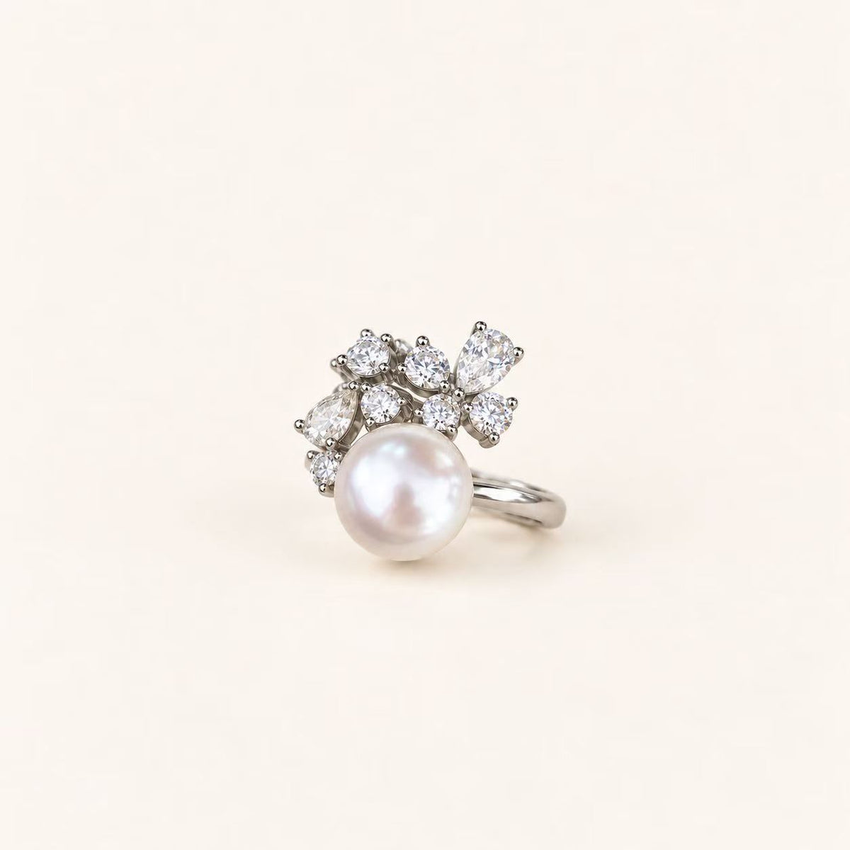 10-11mm Australian South Sea Pearl Blossom Ring