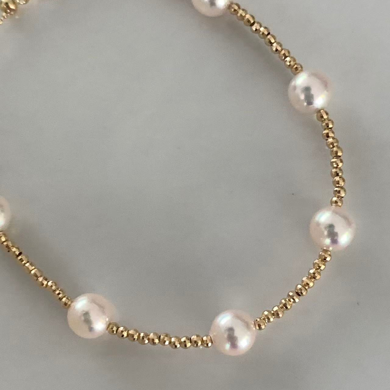 18K Gold Luna Akoya Pearl Bracelet