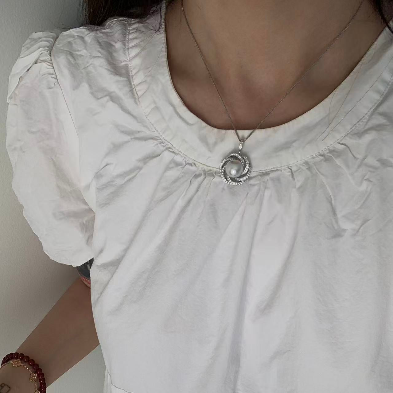 11-12mm Rose Window Australian South Sea Pearl Necklace