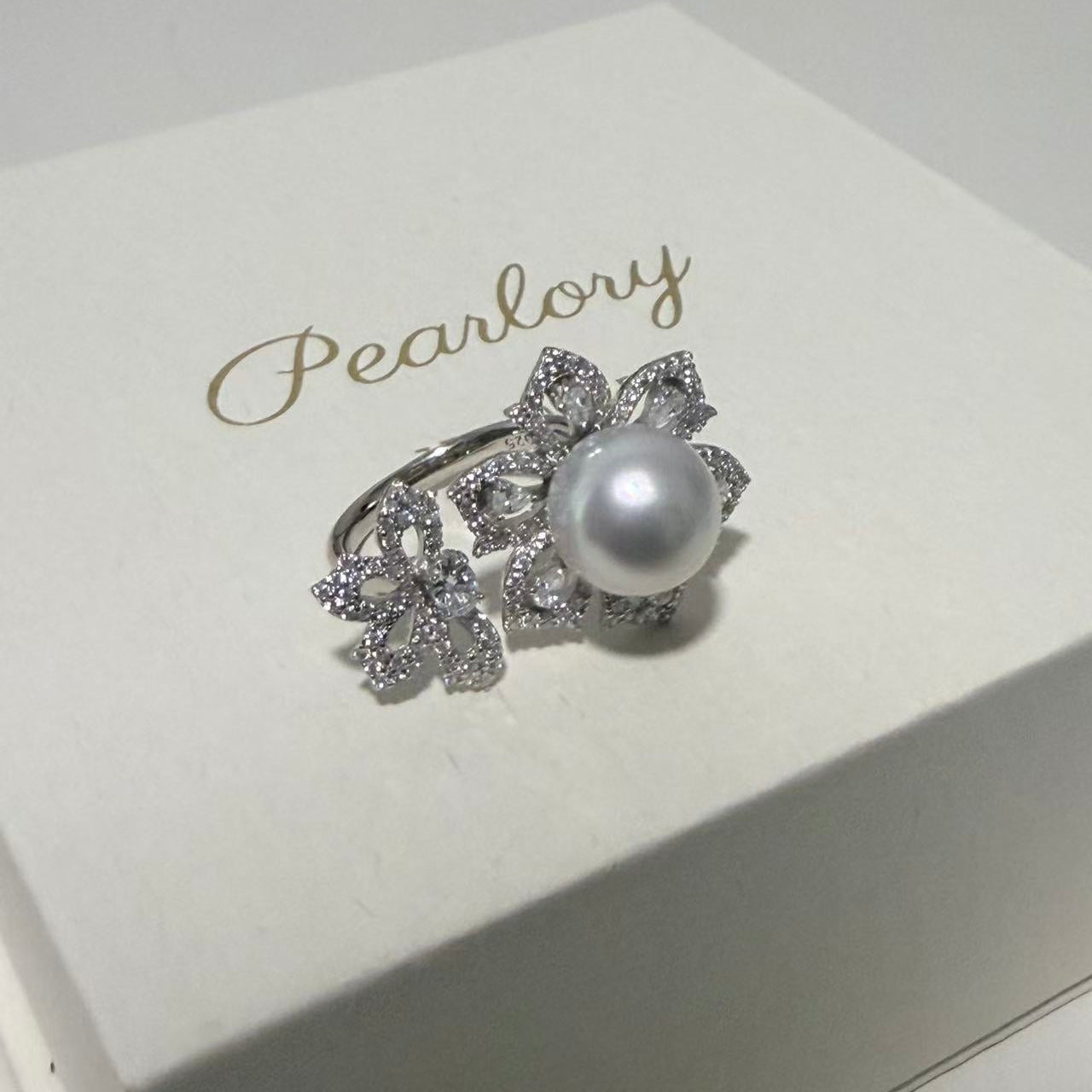 11mm Twin Blossom Australian South Sea Pearl Ring