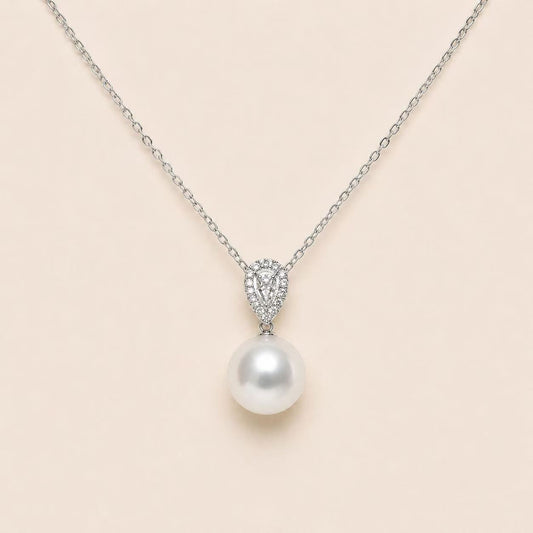 18K White Gold Australian South Sea Pearl Necklace