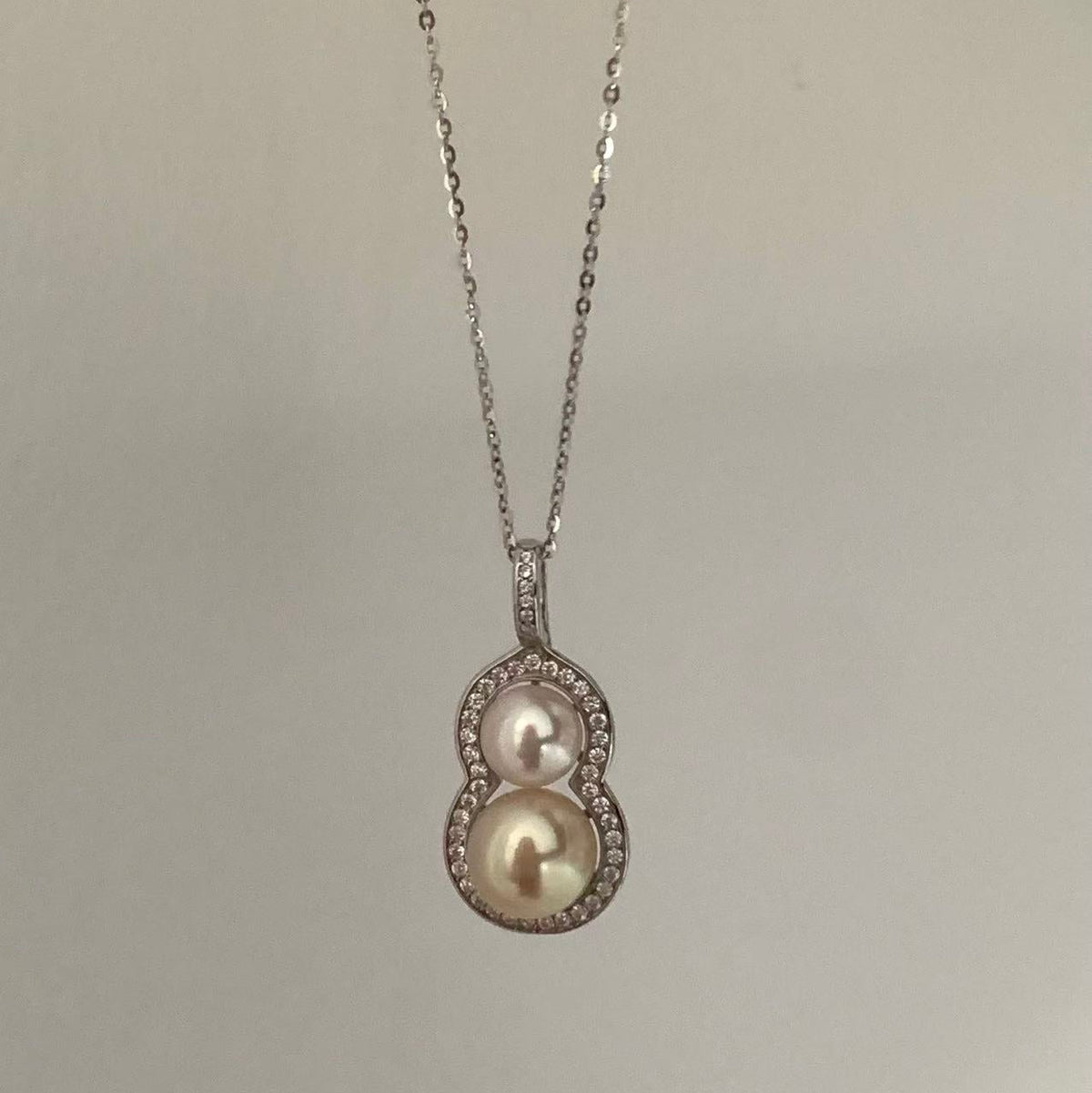 8-10mm Lucky Gourd Saltwater Pearl Necklace