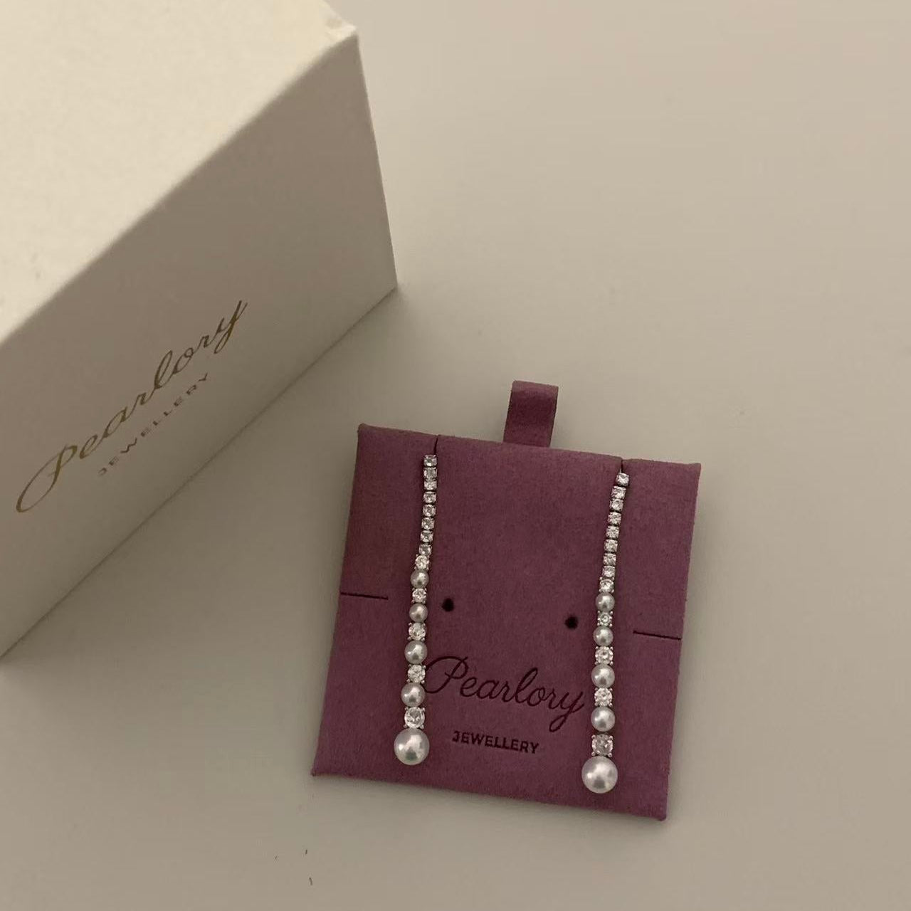 3.5-6mm Multi-pearl Tassel Earrings