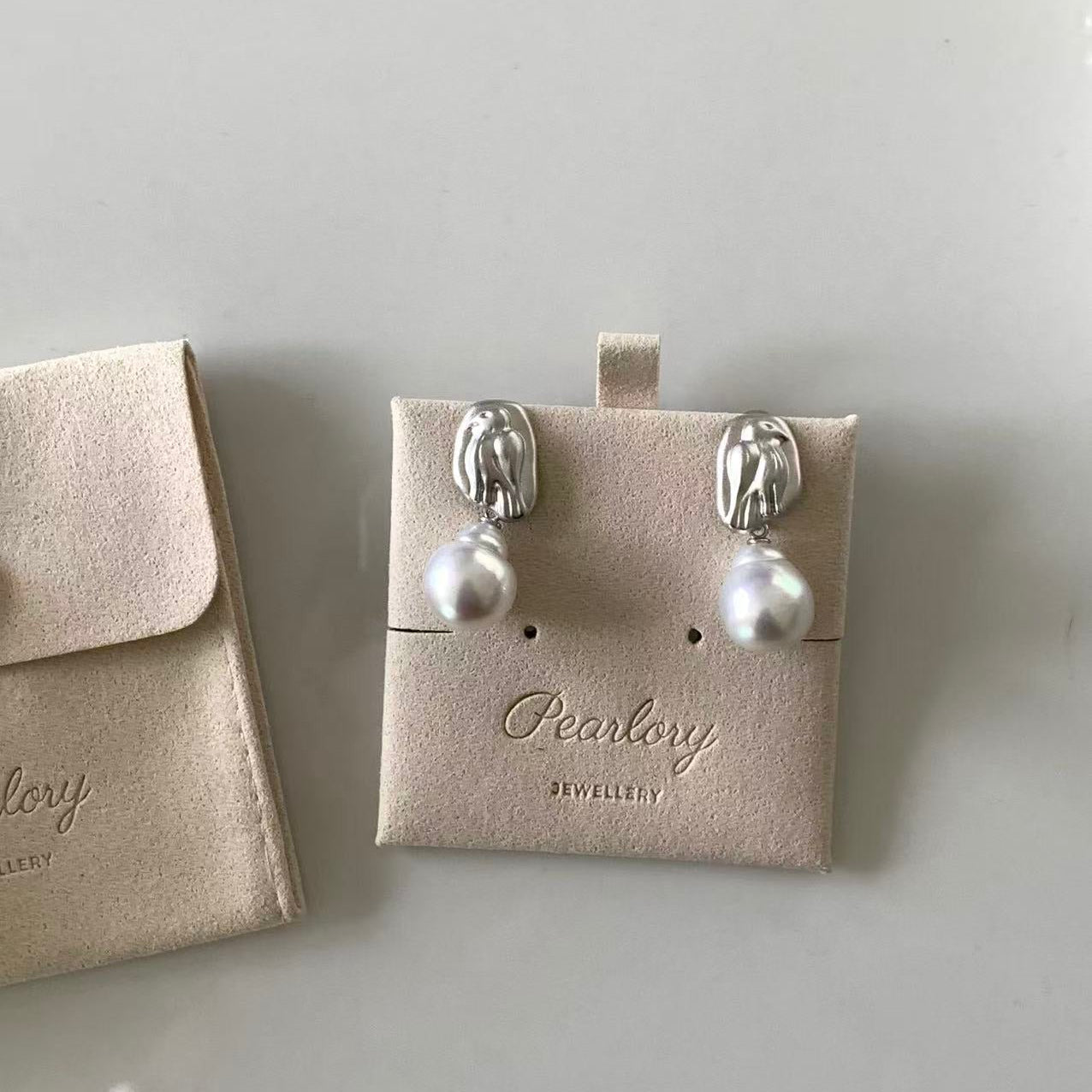 12-13mm Twin Bird South Sea Pearl Earrings