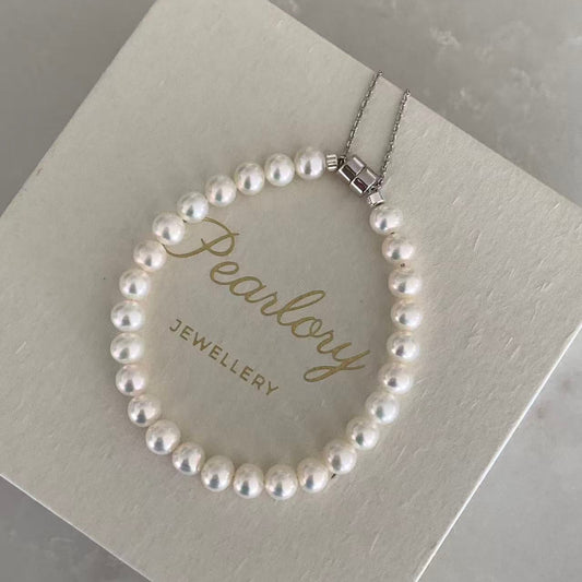 Freshwater Pearl Magnetic Clasp Bracelet