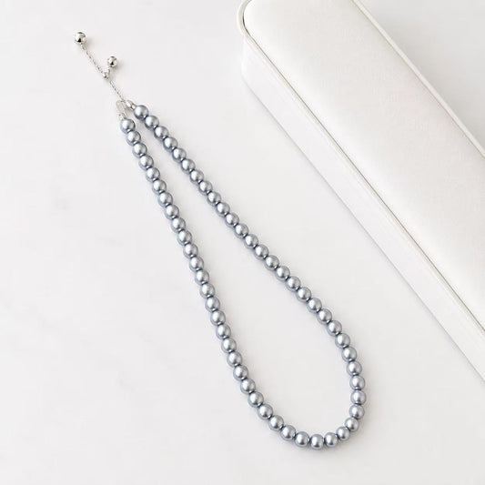 6-6.5mm Sky Mirror Akoya Gray Pearl Strands