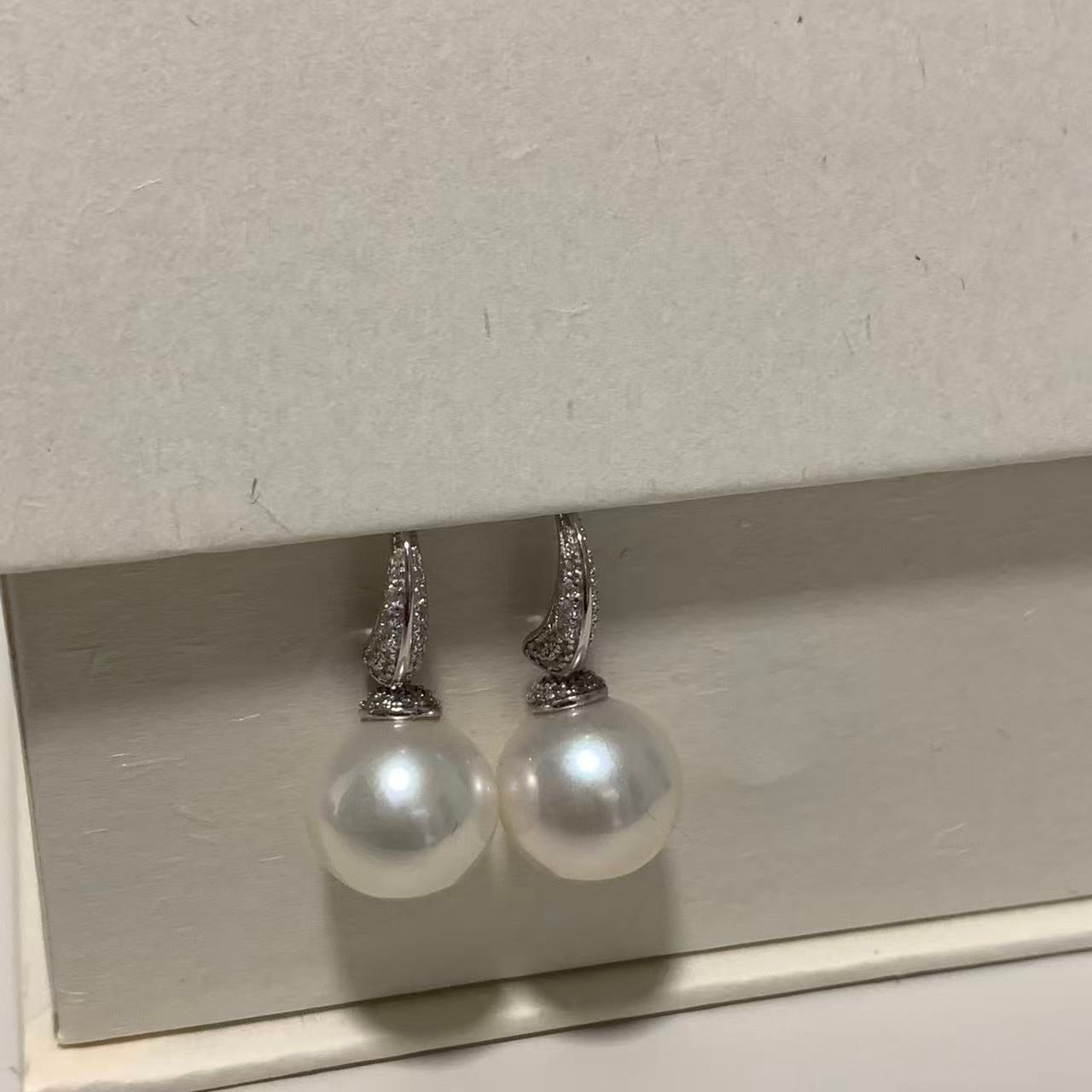 12mm Classic Freshwater Pearl Hook Earrings
