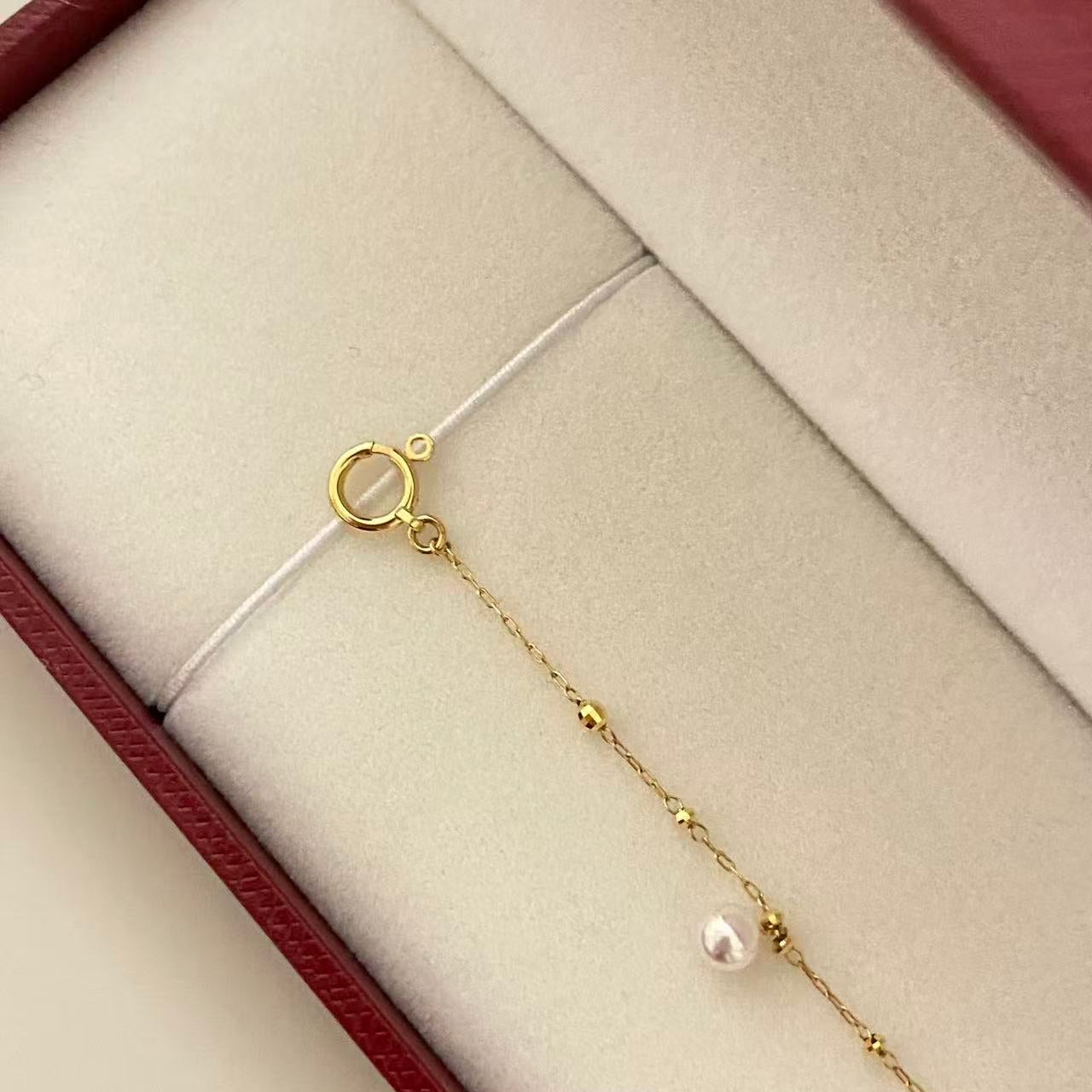 4mm 18k Gold Starry Akoya Pearl Bracelet AB18K0400