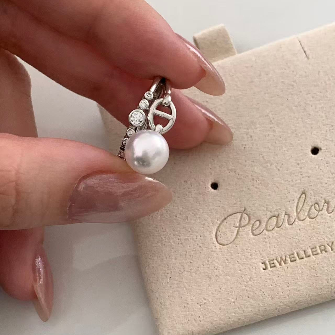 Bubble Akoya Pearl Ring