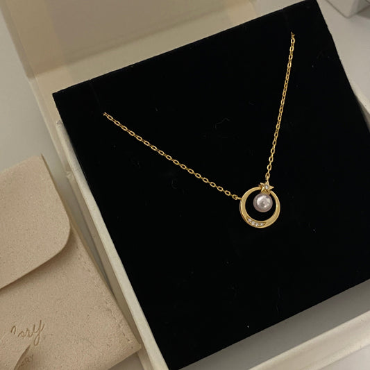 6mm Star Moon Akoya Pearl Necklace ANSG0600