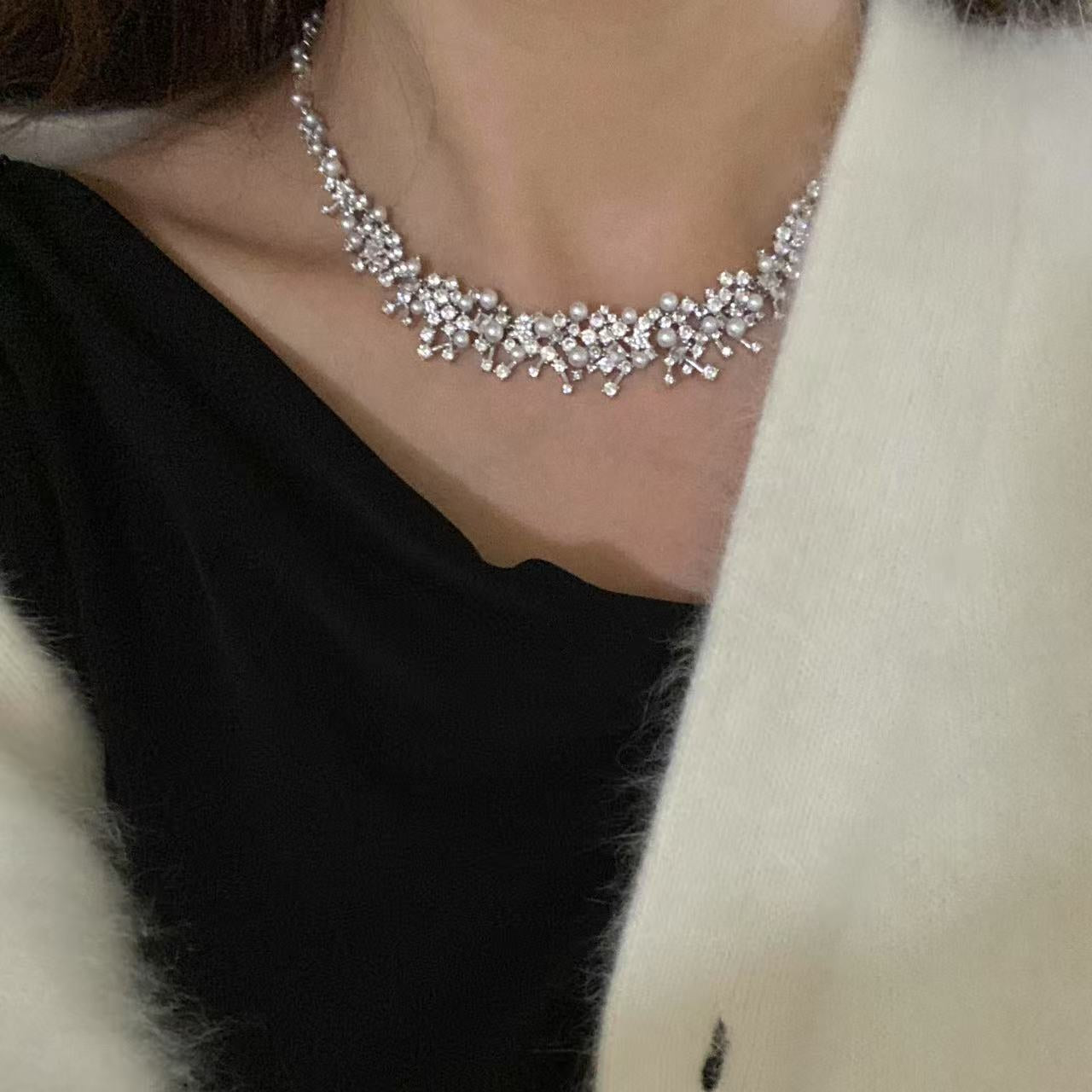 Sparkling Fireworks Freshwater Pearl Necklace