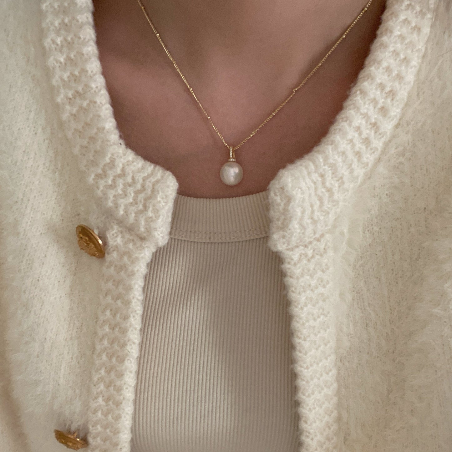 12-13mm Classic Freshwater Pearl Necklace FNSG1213