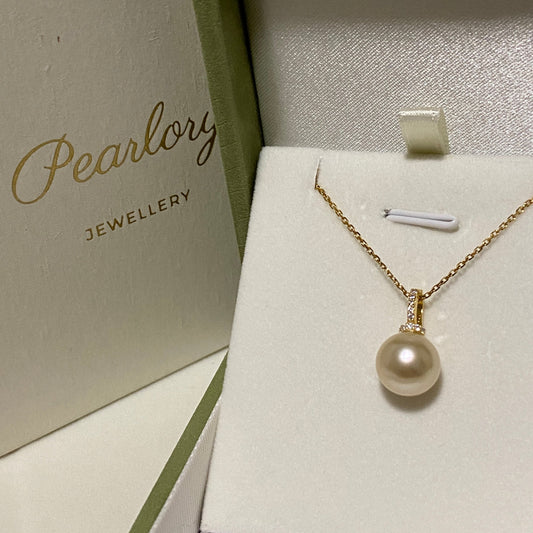 10-11mm Classic South Sea Golden Pearl Necklace GNSG1011
