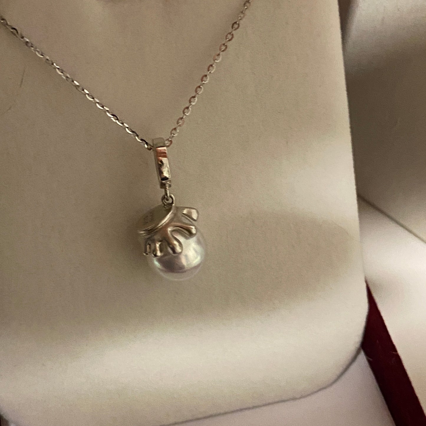 10-11mm Honey Jar Aurora Australian South Sea Pearl Necklace