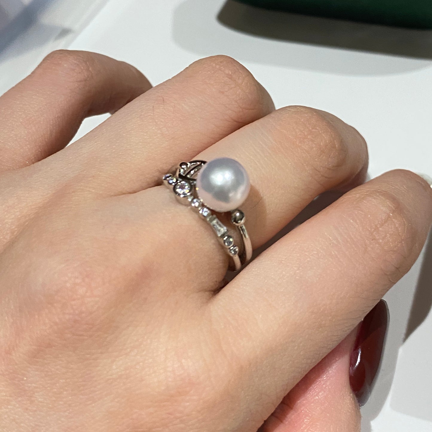 Bubble Akoya Pearl Ring ARS8200