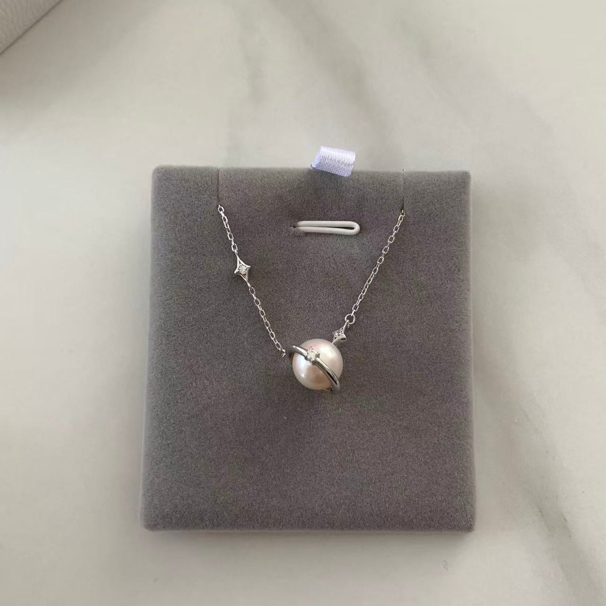 Freshwater Pearl Little Planet Necklace