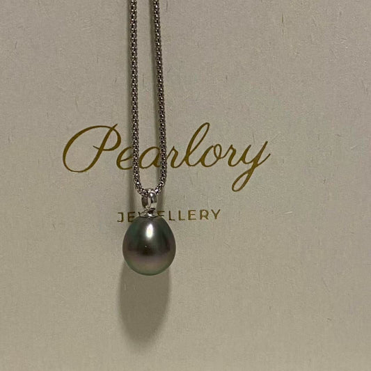 11-14mm Minimalist Long Tahitian Pearl Necklace TNS1114