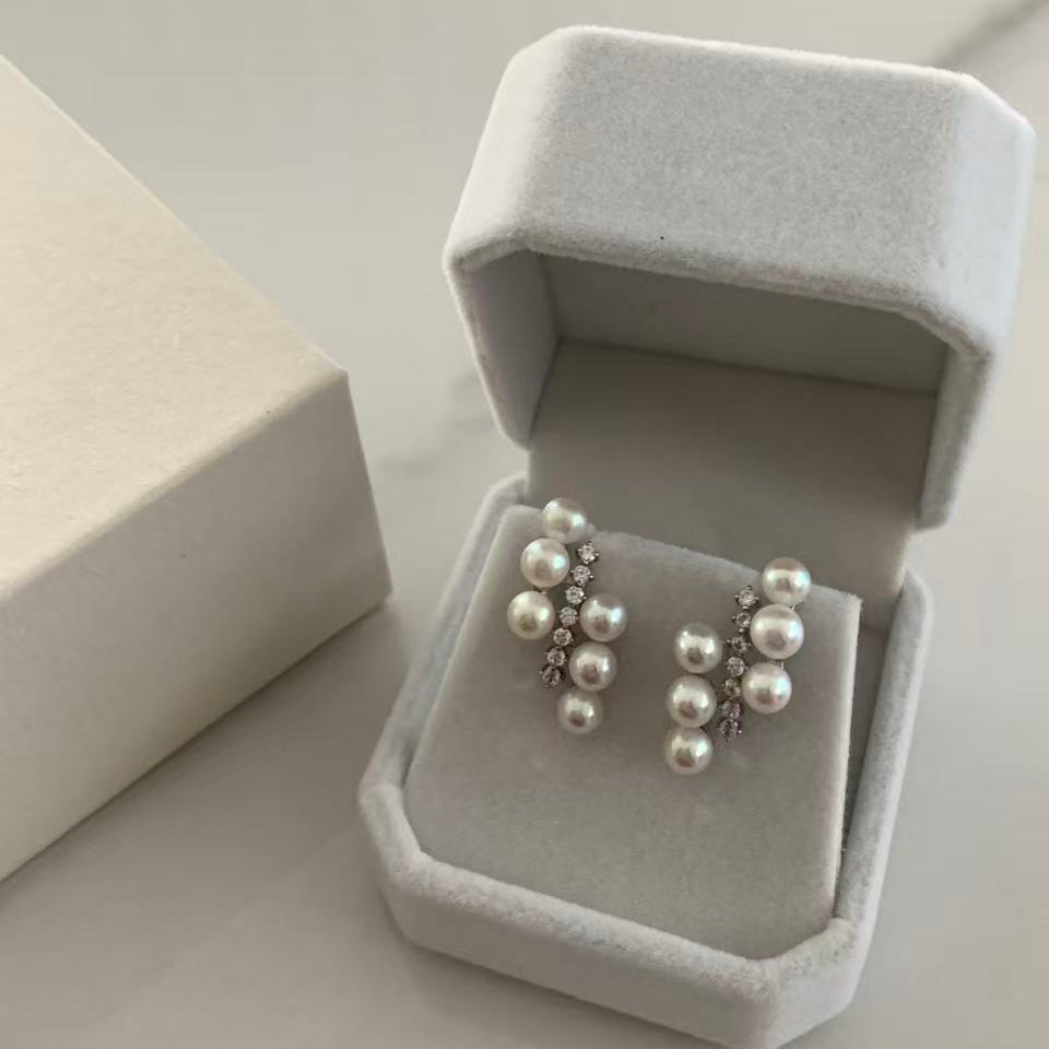 4.5-5mm Percentage Freshwater Pearl Stud Earrings