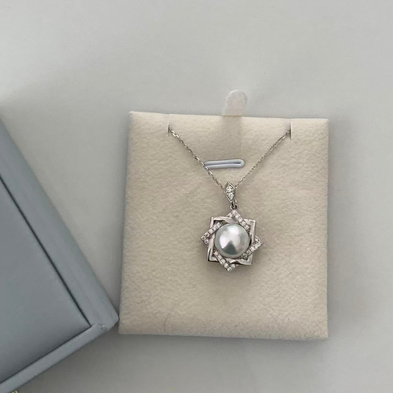 Octagonal Star South Sea Pearl Necklace