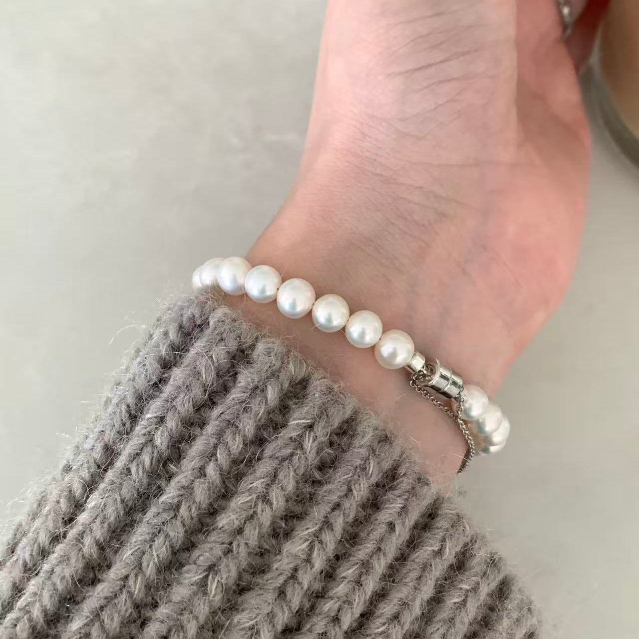 Freshwater Pearl Magnetic Clasp Bracelet