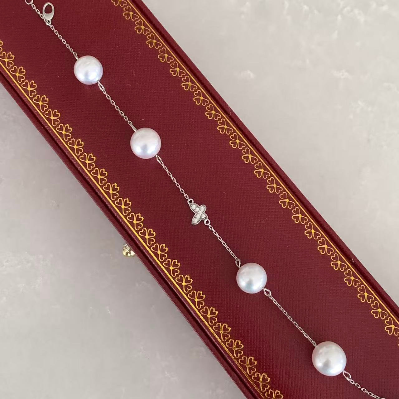 9-11mm Butterfly South Sea Pearl Bracelet