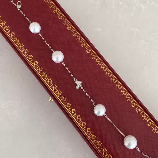 9-11mm Butterfly South Sea Pearl Bracelet