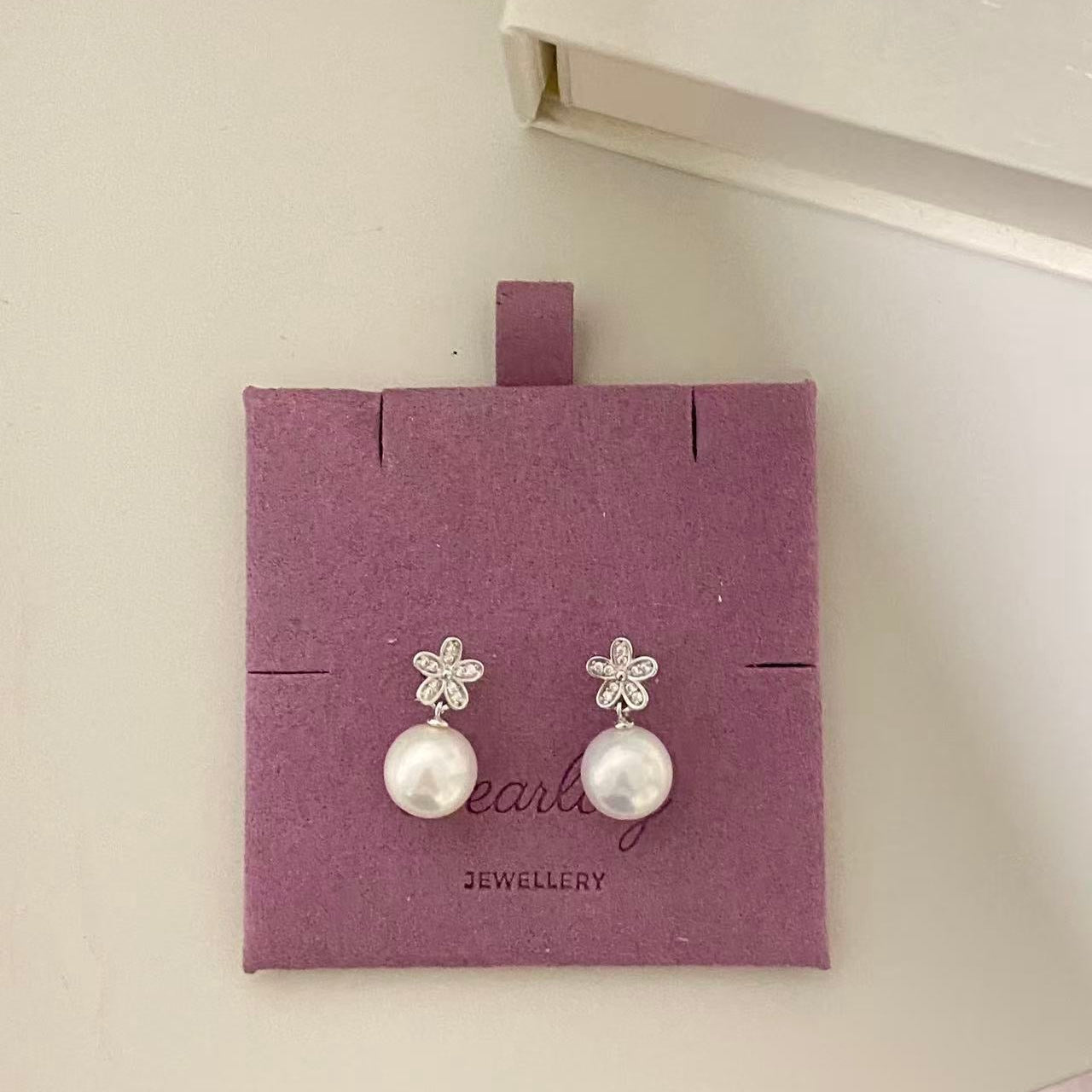 9.5mm Summer Floral Freshwater Pearl Stud Earrings